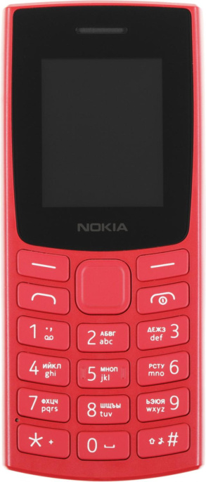 Мобильный телефон NOKIA 106 TA-1564 DS EAC RED [1GF019BPB1C01]