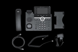 IP-телефон Flat-Phone B10: 20 SIP-аккаунтов, 2 порта 10/100/1000BASE-T RJ-45 , ЖК-дисплей, PoE, адаптер питания 220В, ТОРП Flat-Phone-B10P/RU