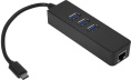 Greenconnect USB 3.1 Type C - Ethernet RJ-45 F Lan Card + USB 2.0-разветвитель на 3 порта, сетевой адаптер