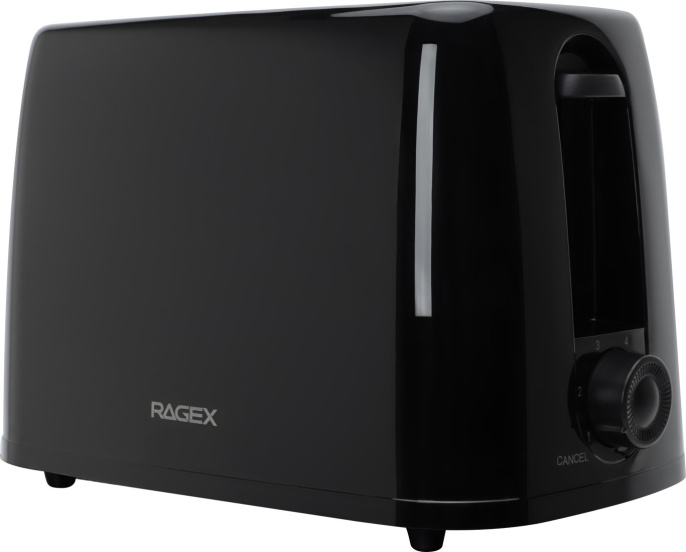 Электрический тостер RAGEX R1302-000, 650Вт, цвет: черный