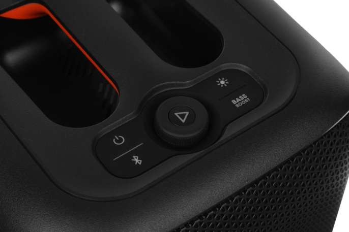 Музыкальный центр JBL PartyBox Encore Essential, 100Вт, Bluetooth, USB, черный, оранжевый