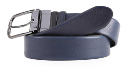 Ремень мужской Piquadro Black Square, кожа натуральная, черный  / темно-синий [cu4877b3/nblu2]