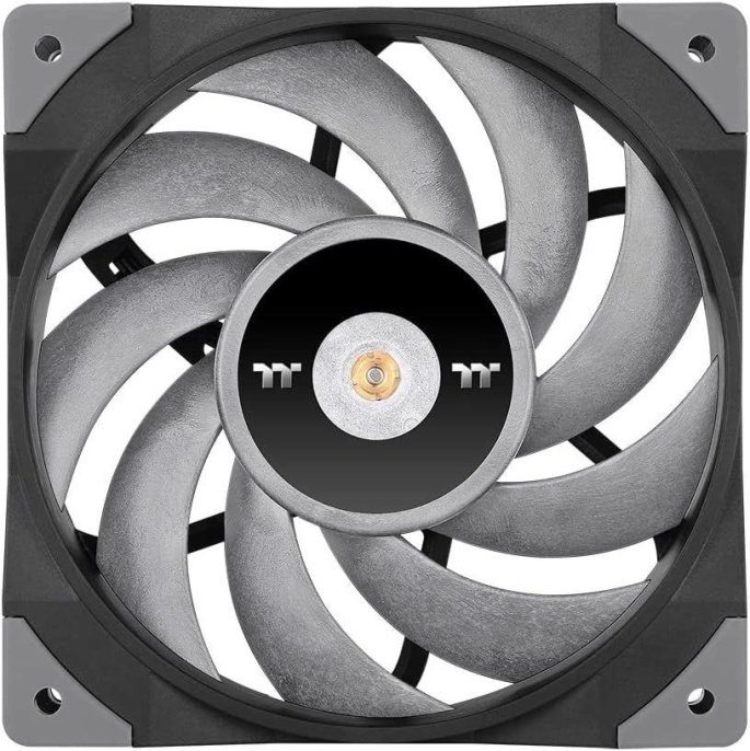 Вентилятор Thermaltake Toughfan 12 Turbo 120мм, 4-pin, 2500об/мин, 28.1 дБ, черный, Ret [cl-f121-pl12gm-a]