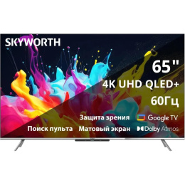 60" Телевизор SKYWORTH 60Q66H QLED+, 4K Ultra HD, СМАРТ ТВ, Google TV, черный