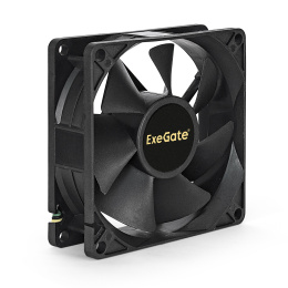 Вентилятор 12В DC ExeGate EX08025S3P 80x80x25 мм, Sleeve bearing подшипник скольжения , 3pin, 2200RPM, 22dBA EX283377RUS