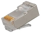 Вилка RJ45 PLUG6SP/10 Gembird экранируемый Cat6 для FTP, SFTP кабеля (пакет- 10шт, цена за 1шт) /Cablexpert/