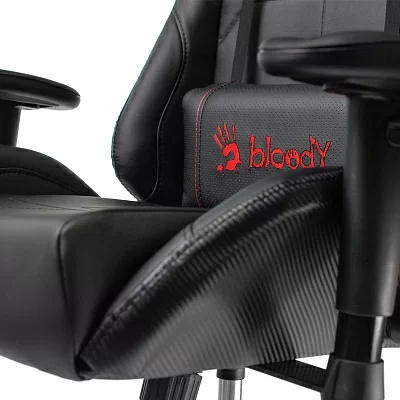 Кресло игровое A4 BLOODY GC-500 черный эко.кожа