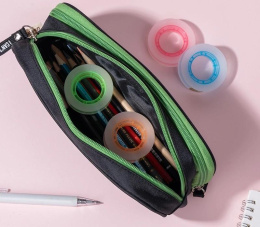 Клейкая лента канцелярская Deli EA689 ассорти шир.18мм дл.30м 38мкр упак.:8шт