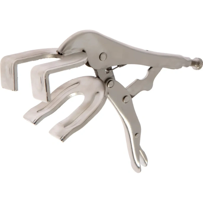 Зажим ТУНДРА ручной двойной точечный захват, с фиксатором, 250 мм 7354818