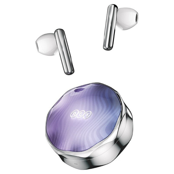 Беспроводные наушники QCY FairyBuds Silver T21 BH22QT21A Чипсет: JL6973D8. Bluetooth 5.3. Динамик: 10 мм динамический драйвер. Низкая задержка игровой режим: 65ms. Время музыки: 6 ч.