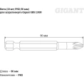 Бита (10 шт; PH2; 50 мм) для шуруповерта Gigant GBS 11030