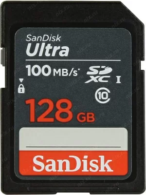 Флеш карта SDXC 128Gb Class10 Sandisk SDSDUNR-128G-GN3IN Ultra