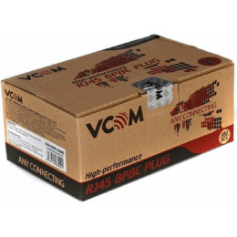VCOM VNA2200-1/100 Коннекторы RJ-45 для UTP кабеля 5 кат. 100 шт. [6937510884001]
