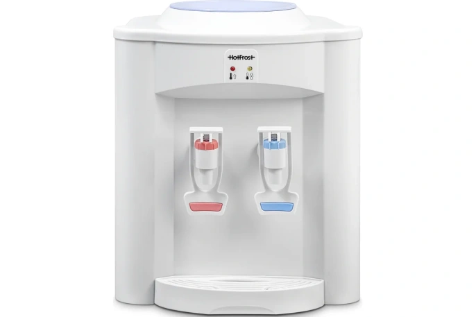 Кулер HOTFROST D95F, настольный, внутренний трубчатый, "push" - кран, белый [110309501]