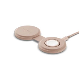 Переносное зарядное устройство Satechi Qi2 OntheGo 2-in-1 Wireless Charger. Цвет: нежно-розовый (ST-QTG21R)