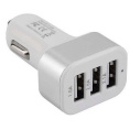 Cablexpert Адаптер питания 12V- 5V 3-USB, 2.1/2/1A, белый MP3A-UC-CAR17