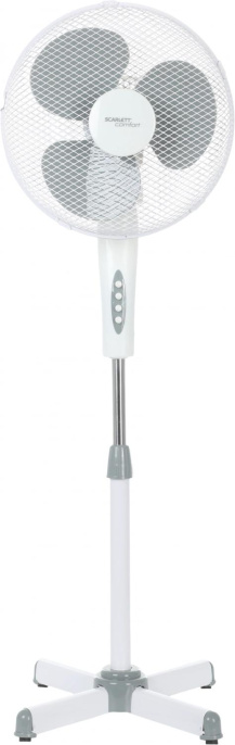 Вентилятор напольный Scarlett SC-SF111B20,  белый и серый