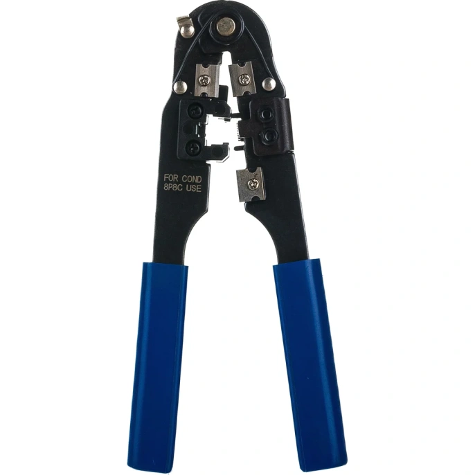 Кримпер ТУНДРА для обжима компьютерных клемм RJ-45 8P, горизонтальный обжим 4476070