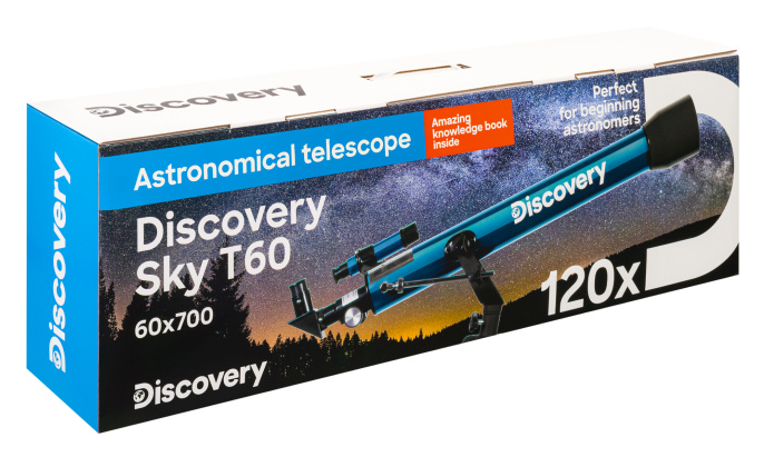Телескоп Levenhuk Discovery Sky T60 с книгой