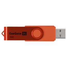 USB-флеш накопитель ExeGate Jet 8GB оранжевый USB2.0, 480Mbps, пластик/металл EX302038RUS