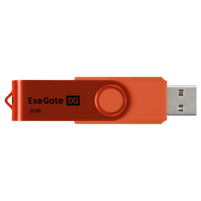USB-флеш накопитель ExeGate Jet 8GB оранжевый USB2.0, 480Mbps, пластик/металл EX302038RUS