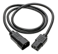 TRIPP LITE Кабель питания Tripplite P004-004 C14-C13 100-250V 10A 18Awg SJT-4ft