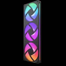 Кулер для корпуса ПК/ Case Cooler NZXT F360 RGB Core 120x120x25mm, 4-pin PWM, RGB, 75.12CFM, 30dBA, 2400RPM, Black, Single-Frame RGB Fan Unit (RF-U36HF-B1)