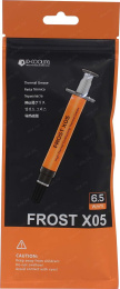 Термопаста ID-Cooling Frost X05 ID-TG-FROST-X05-3g 3г тепл-ть 6.5 Вт/Мк диап. т-р -50-+200°C серая