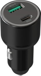 Автомобильное зарядное устройство Wiiix UCC-7-2-10, USB + USB type-C, 18Вт, 3.25A, черный