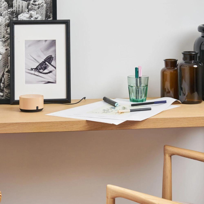 Умная колонка Yandex Станция Лайт Алиса бежевый 5W 1.0 BT 10м YNDX-00025B