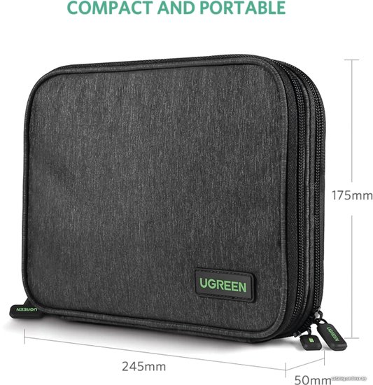 Органайзер UGREEN LP139 50147 Storage Bag. Цвет: серый
