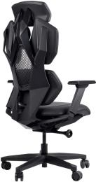 Кресло игровое GMNG GG-CH210B, искусственная кожа, до 150кг, синхромеханизм, регулируемые 4D подлокотники, черный