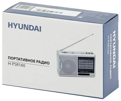 Радиоприёмник Hyundai H-PSR160 (FM/AM USB microSD 3xAA фонарь)