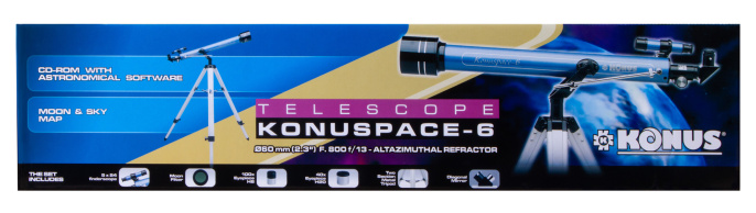 Телескоп KONUS KONUSPACE-6 60/800 AZ 76621