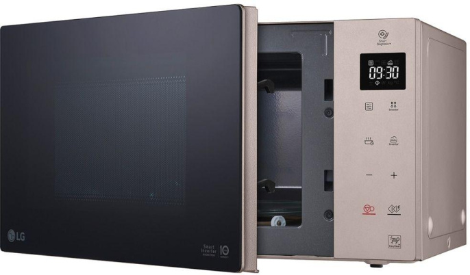 Микроволновая печь LG MW25R35GISH, 1000Вт, 25л, бежевый/черный
