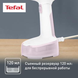 Отпариватель ручной Tefal Access Steam Pocket DT3050E1 1300Вт белый/розовый