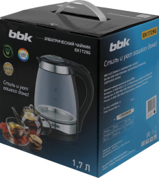 Чайник электрический BBK EK1729G, 1.7л, стекло