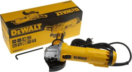 Угловая шлифмашина DeWalt DWE4237-QS диаметр диска: 125 мм, 1400 Вт, частота вращения: 11500 об/мин холостого хода, питание: сеть, фиксация шпинделя, плавный пуск, щеточный двигатель