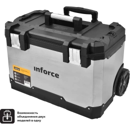 Металлопластиковый ящик для инструментов 24" на колесах Inforce 06-20-09
