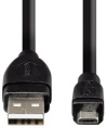 Кабель HAMA micro USB m - USB m , 0.75м, 1.5A, черный [00054587]