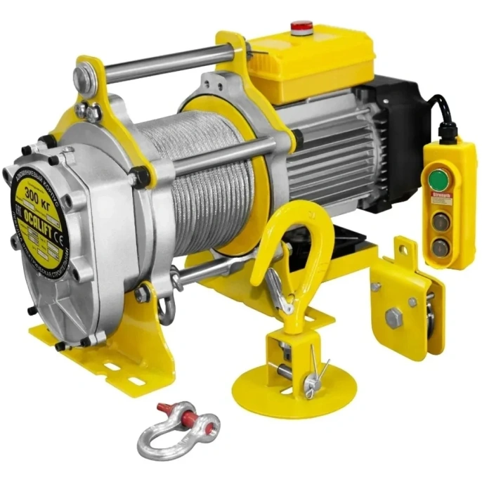Лебедка строительная OCALIFT TSA 500 кг 40 м 2,3кВт 220в электрическая канатная TSA50040m220v