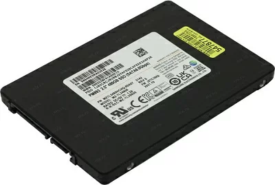 Твердотельный накопитель Samsung Enterprise SSD, 2.5"(SFF), PM893, 480GB, SATA 3.3 6Gbps, R550/W530Mb/s, IOPS(R4K) 97K/29K, TLC, MTBF 2M, 1 DWPD, OEM, 5 years, (analog MZ7LH480HAHQ-00005)