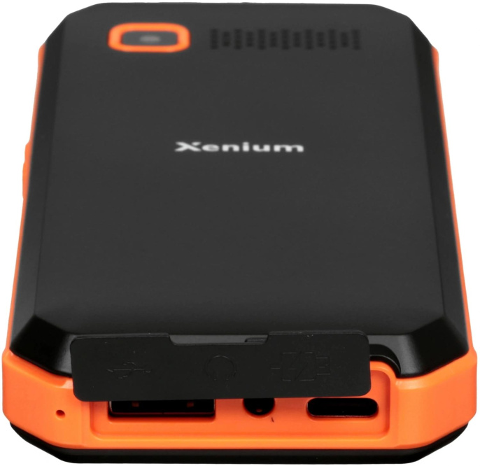 Сотовый телефон XENIUM X300,  черный/оранжевый