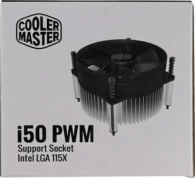 Cooler Master for Intel I50 PWM (RH-I50-20PK-R1) Intel 115*, 84W, Al, 4pin