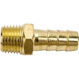 Соединение наружная резьба 1/4" - елочка 10 мм, латунь ECO AB-MT14/E10