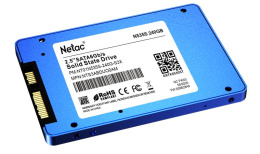 SSD накопитель Netac SSD N535S 240GB 2.5 SATAIII 3D NAND, 7mm, R/W up to 540/490MB/s, TBW 140TB, 5y wty NT01N535S-240G-S3X
