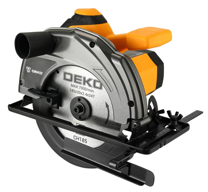 Циркулярная пила дисковая Deko DKCS1800 1800Вт ручная D диска.:185мм 063-4191