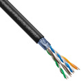 Кабель ExeGate FUTP4-C5e-CCA-S24-OUT-PE-BK-305 FTP 4 пары кат.5e CCA, 0.5мм (24AWG), экран, внешн., без троса, 305м, черн., PE EX300622RUS
