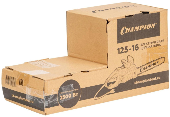 Цепная пила Champion 125-16 от сети 2500Вт дл.шины:16" 40cm