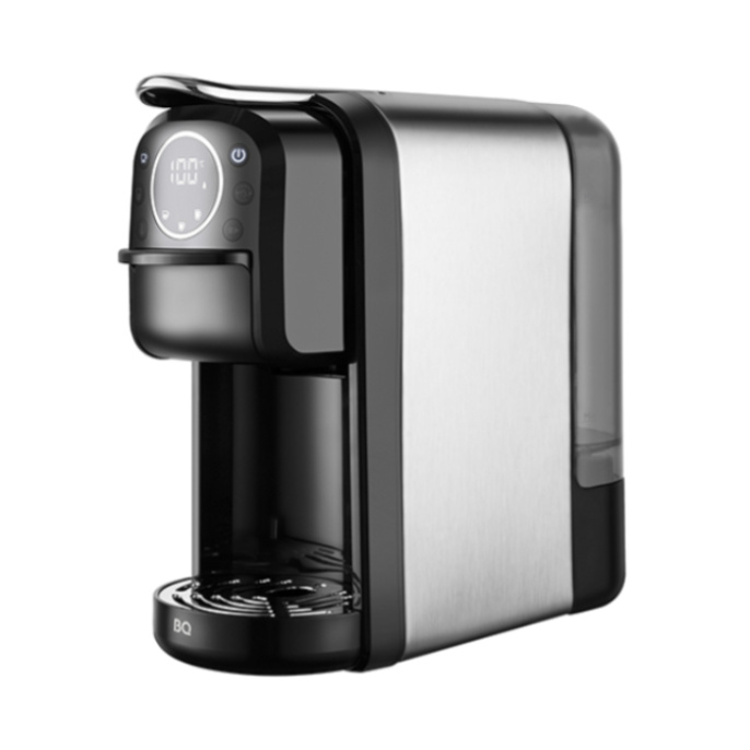 Кофеварка BQ CM3004 1400 Вт, объем резервуара для воды: 0.7 л, давление: 20 бар, напряжение: 220-240 В, частота тока: 50-60 Гц, тип используемого кофе: молотый, капсулы, кофе в чалдах, длина электрошнура: 1.2 м, цвет: черный